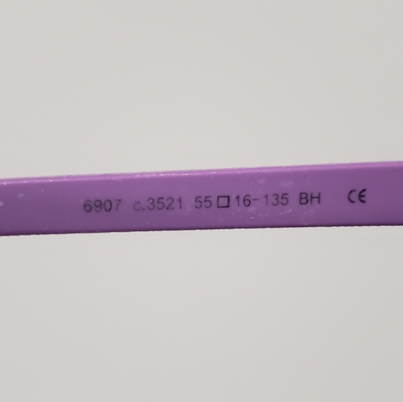 Prodesign 6907 titanium eyeglass frames - Fuschia - 55-16-135 - Picture 3 of 5